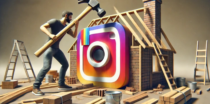 La construcción de la aplicación de Instagram